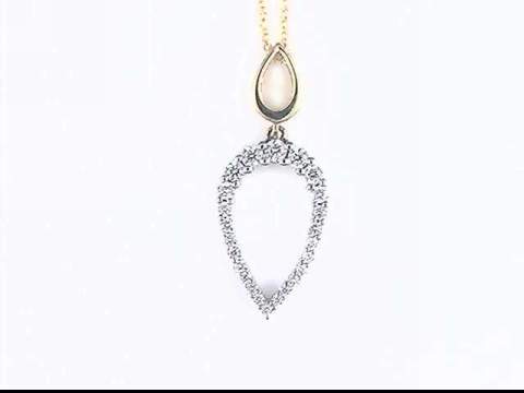 14K Diamond Pendant
