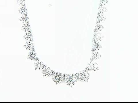 platinum diamond Riviera necklace