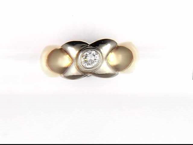 14k White And Yellow Gold Lady's Diamond Ring
