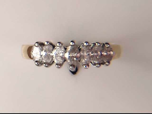 14k White And Yellow Gold Lady's Diamond Ring