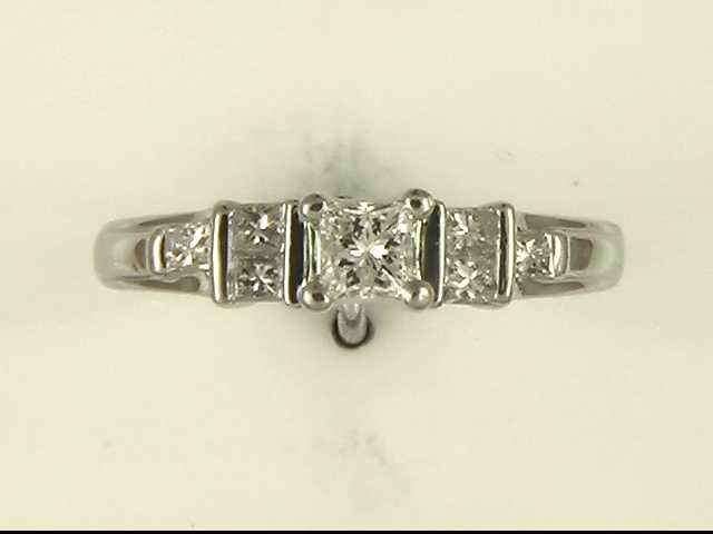 14k White Gold Diamond Ring