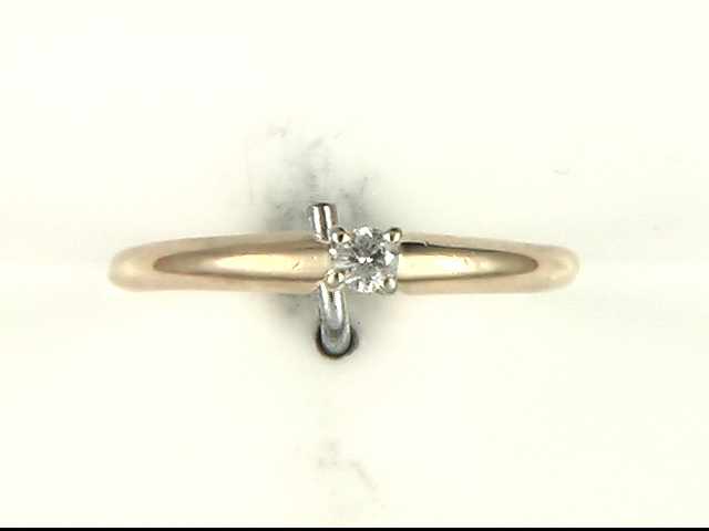 14k White And Yellow Gold Lady's Diamond Ring