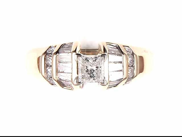 14k Yellow Gold Lady's Diamond Ring