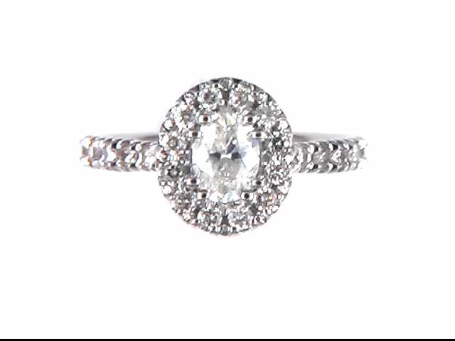 14k White Gold Diamond Ring