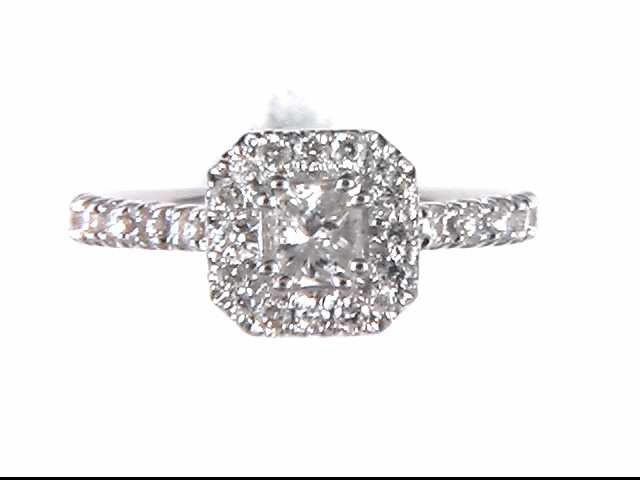 14k White Gold Diamond Ring