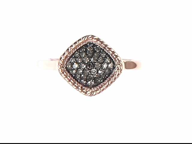 10K Rose Gold Diamond Ring