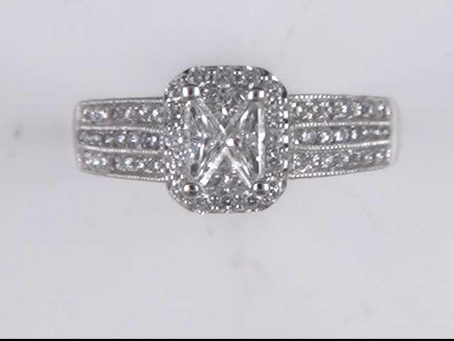 14k White Gold Diamond Ring