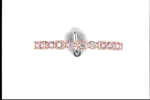 10K Rose Gold Diamond Ring