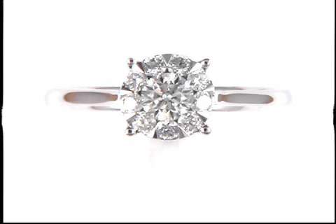 14k White Gold Diamond Ring