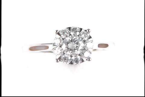 14k White Gold Diamond Ring