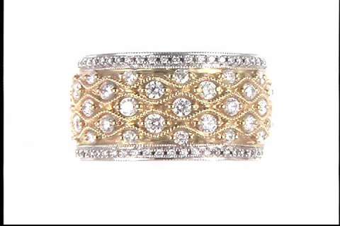 14k White And Yellow Gold Diamond Ring