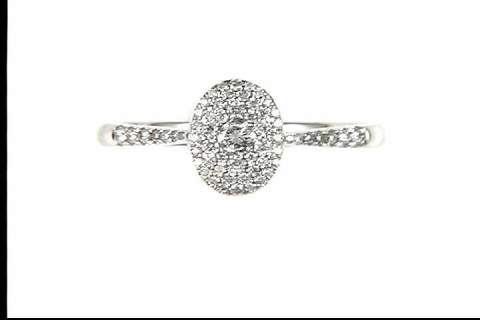 14k White Gold Diamond Ring