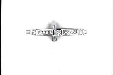 10K White Gold Diamond Ring