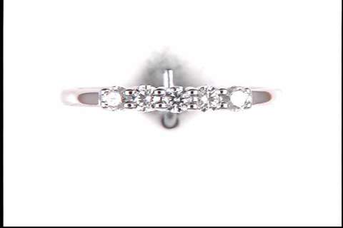 14k White Gold Diamond Earrings