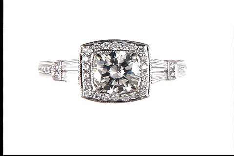 14K White Gold Diamond Ring