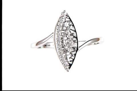 14k White Gold Diamond Ring