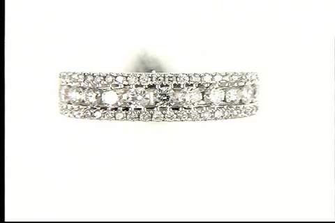 14k White Gold Diamond Ring