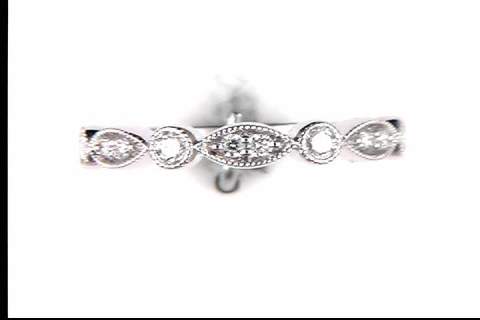 14K White Gold Diamond Ring