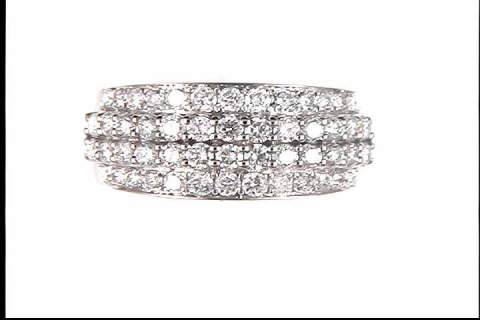 14K White Gold Diamond Ring