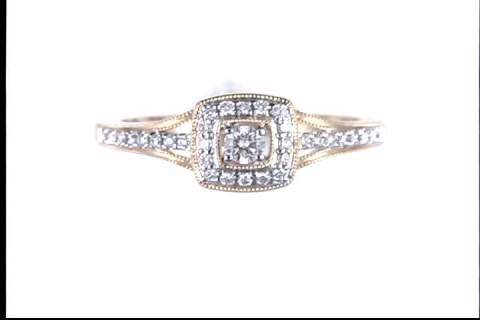 14k Yellow Gold Diamond Ring
