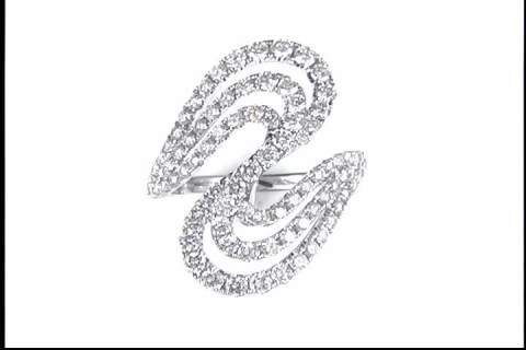 14k White Gold Diamond Ring