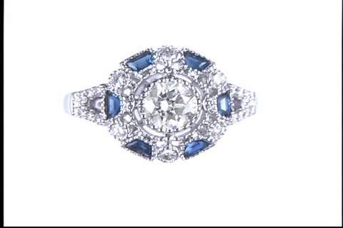 14k White Gold Diamond Ring