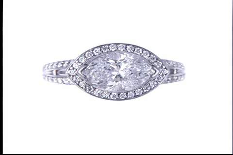14k White Gold Diamond Ring