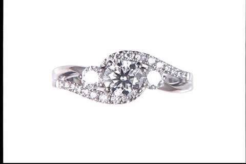 14k White Gold Diamond Ring