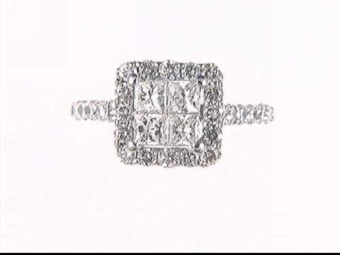 14k White Gold Diamond Ring