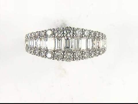 14K White Diamond RIng