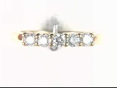 14K Yellow Diamond Ring