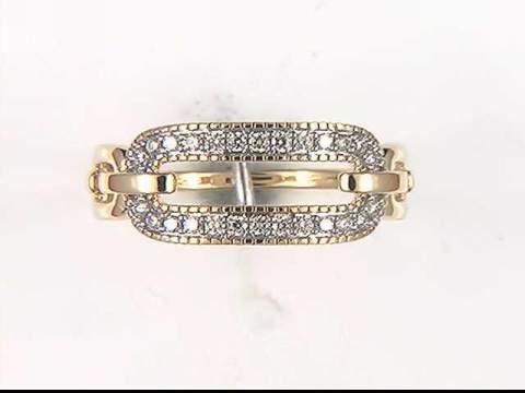 14K Yellow Diamond Ring