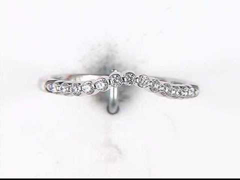 14K White Gold Lab Diamond Ring