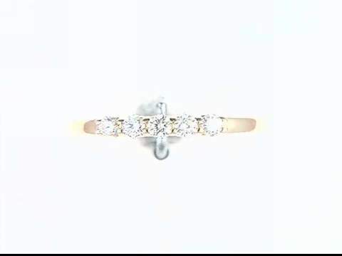 14k yellow gold diamond ring