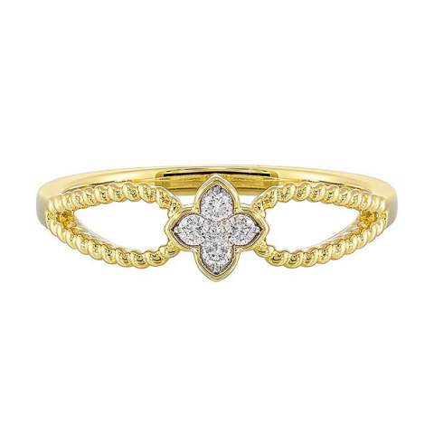 10k yellow gold diamond ring