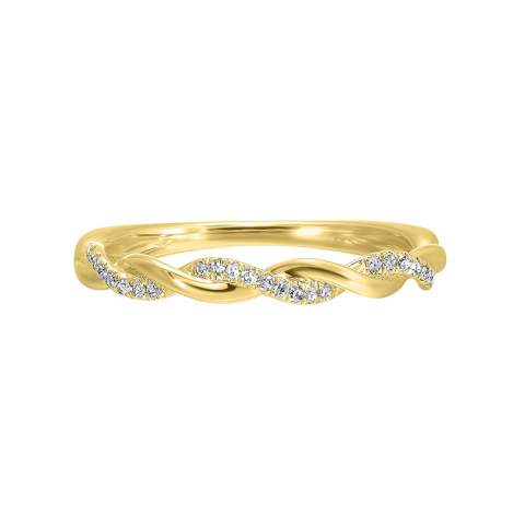 10k yellow gold swirl design diamond ring