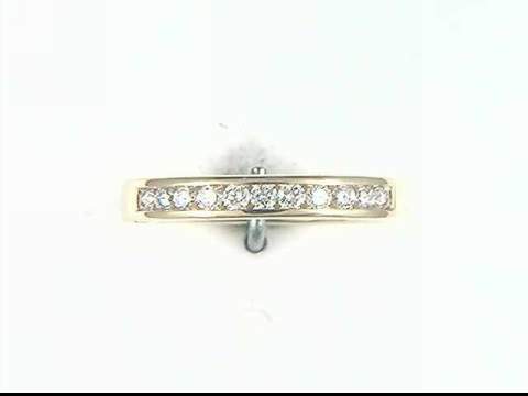 14k yellow gold diamond ring