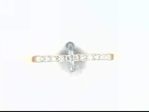 0.10ct 14k yellow gold diamond ring