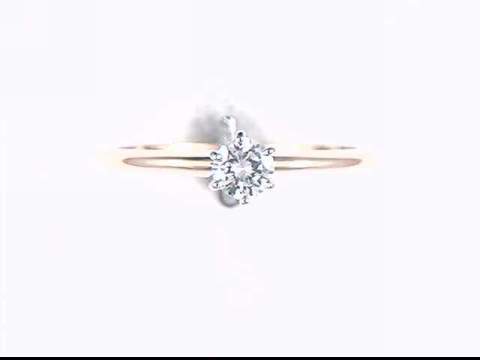 0.22 carat 14k yellow gold diamond ring