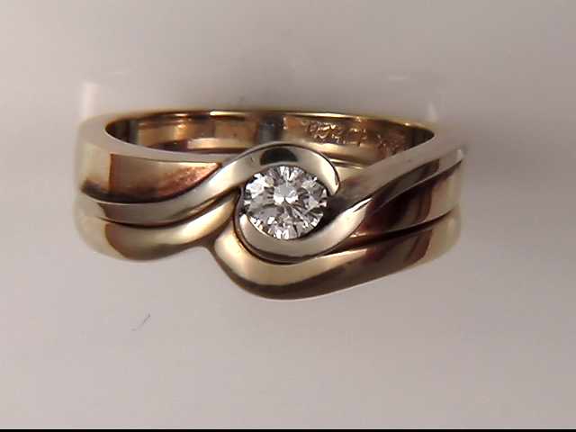 14K Two-Tone Wedding Ring