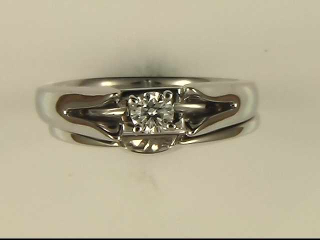 14k White Gold Lady's Diamond Wedding Ring