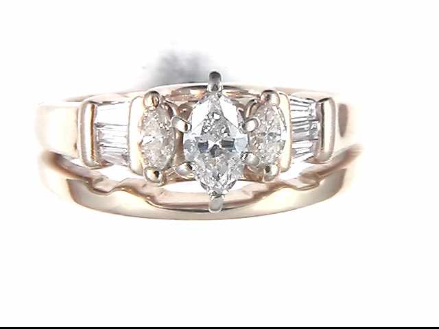 14k Yellow Gold Diamond Wedding Ring