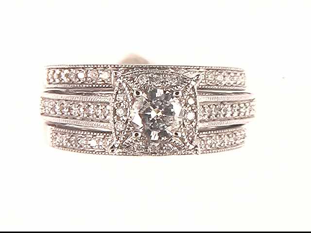 14k White Gold Wedding Ring