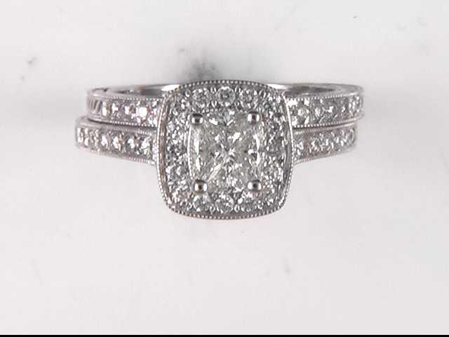 14k White Gold Diamond Wedding Ring