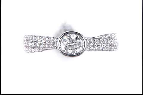 14k White Gold Diamond Ring