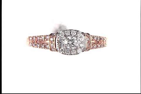 Rose and White Gold Diamond Wedding Ring