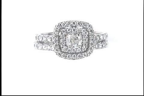 14k White Gold Diamond Wedding Ring