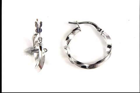 14K White Gold Earrings