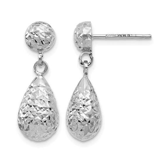 14K White Gold Earrings