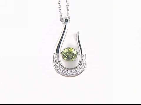 Sterling Silver Peridot Pendant